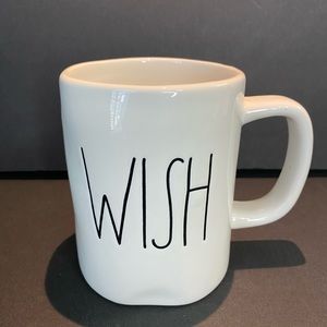 Large Rae Dunn Wish Coffee Tea Mug